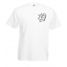 Adam's White T-Shirt Logo A